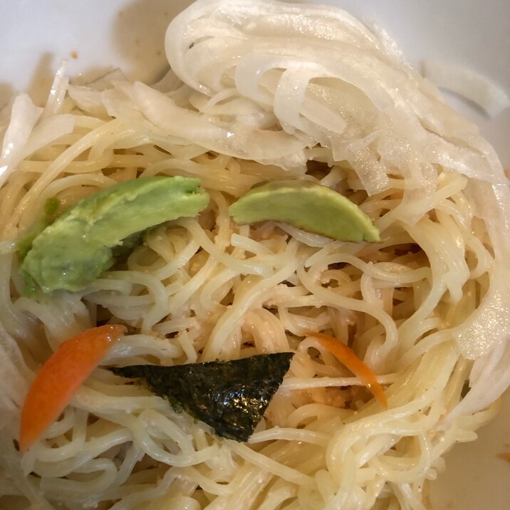 明太子ラーメンサラダ